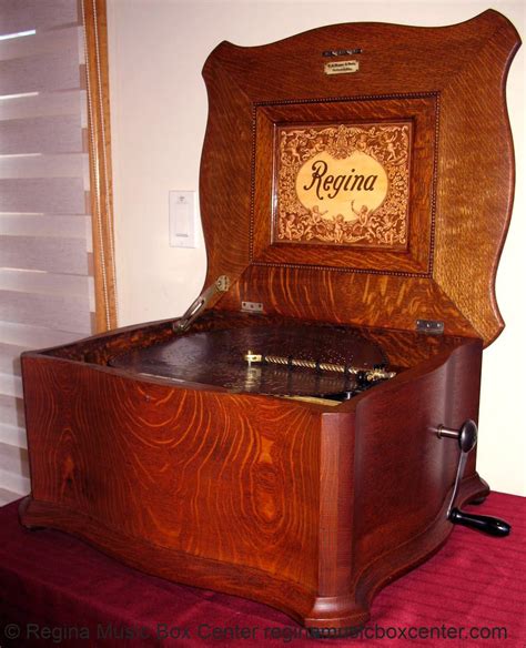 large regina music box with metal records|regina music box identification.